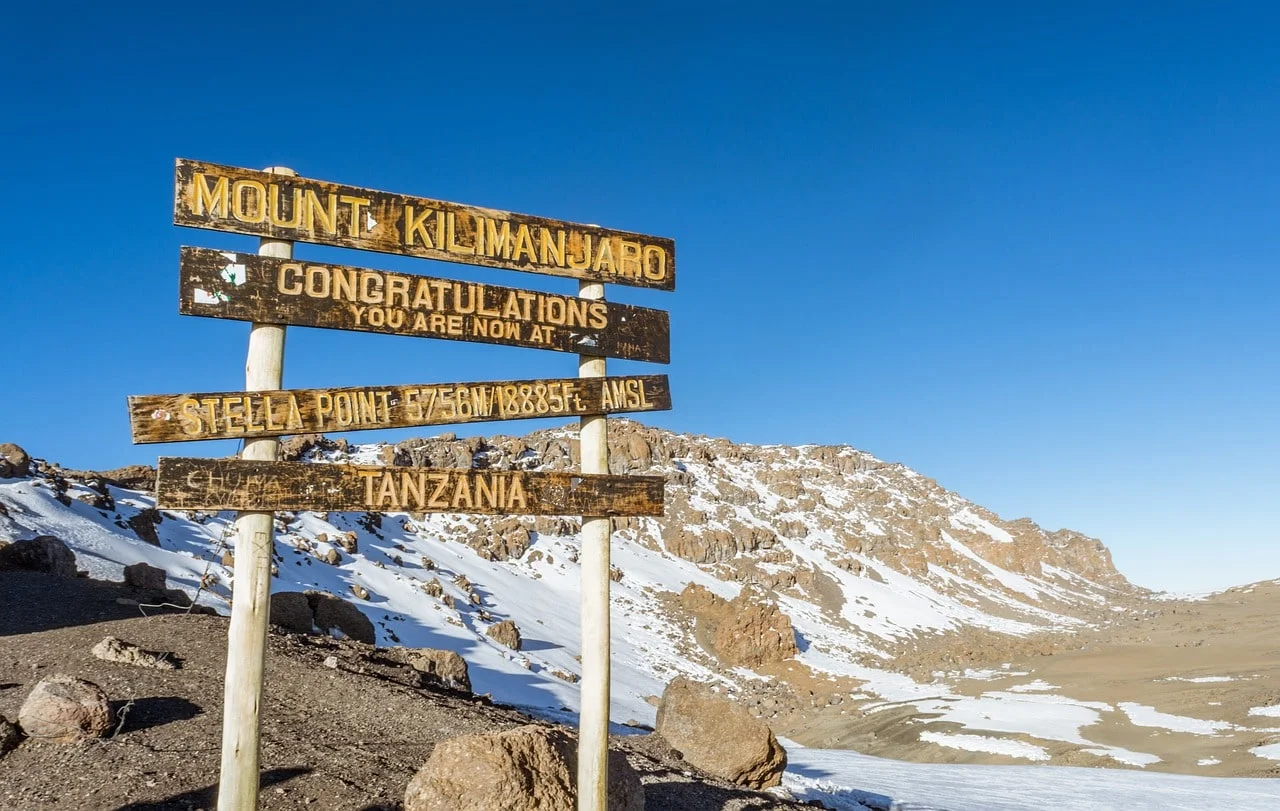 Dry northern approach landscape on Kilimanjaro